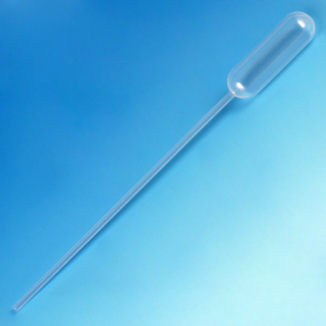 Globe Scientific Transfer Pipet, 4.5mL, Narrow Stem, Long, 155mm, 500/Dispenser Box Image